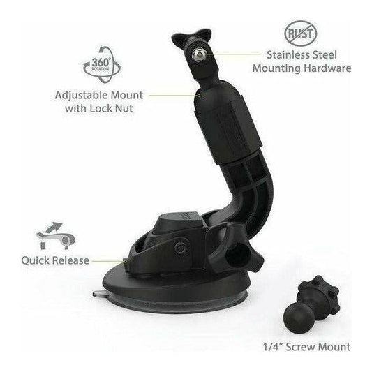 TerraClamp Suction Cup Action Camera Mount