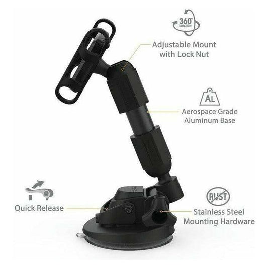 TerraClamp Magnetic Phone Mount with Suction-Cup Base