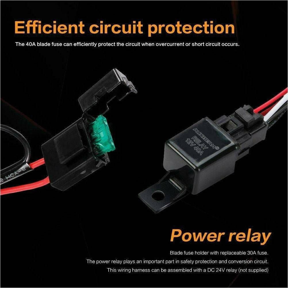 LED Mirror Wiring Harness Kit