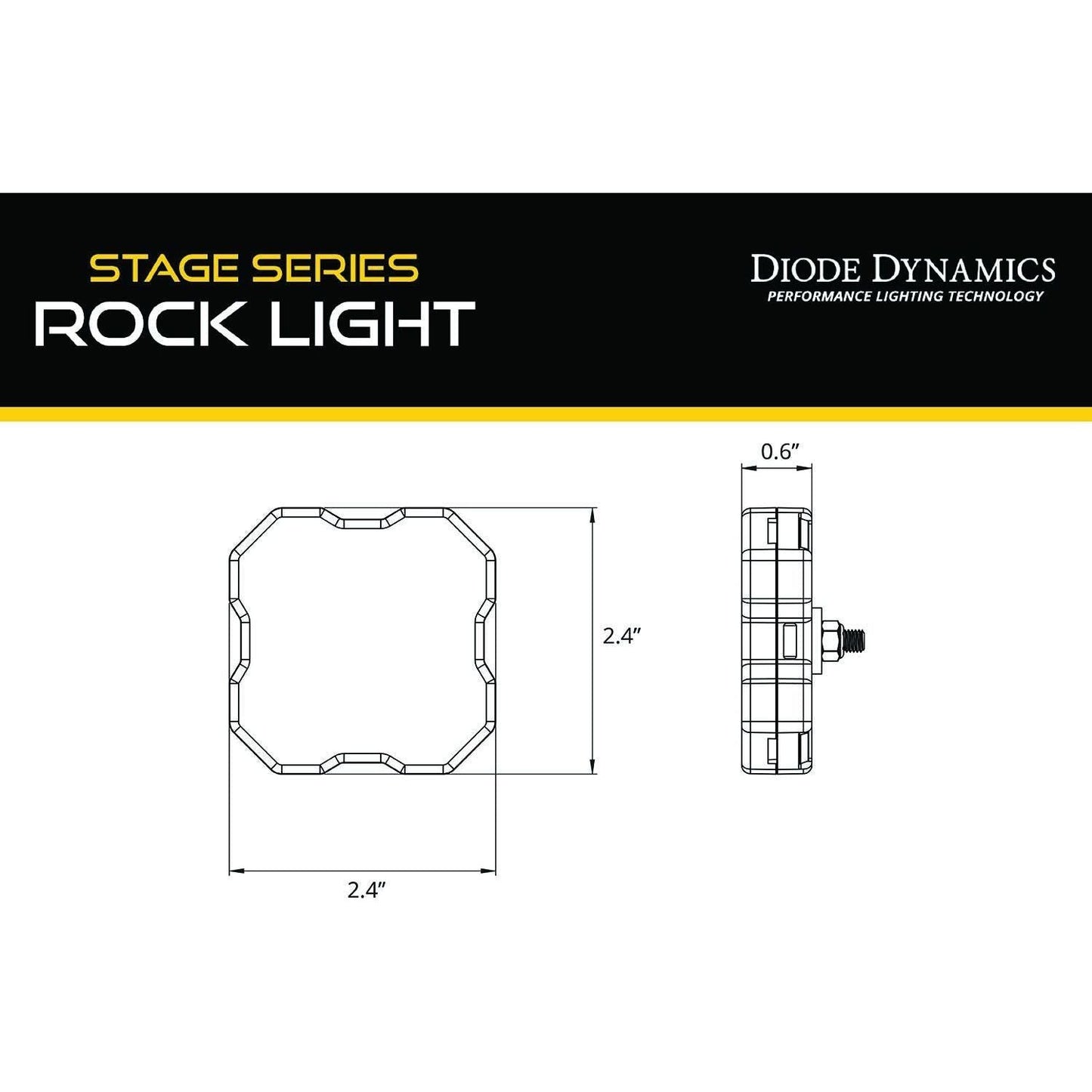 Stage Series Universal Rock Light SXS Installer Kit (4-Pack)