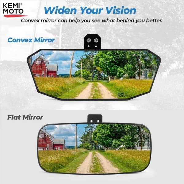 Kemimoto Polaris Ranger 500/ 570 Upgraded Rear View Mirror