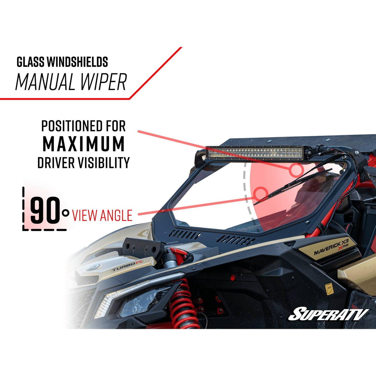 Can Am Commander Glass Windshield