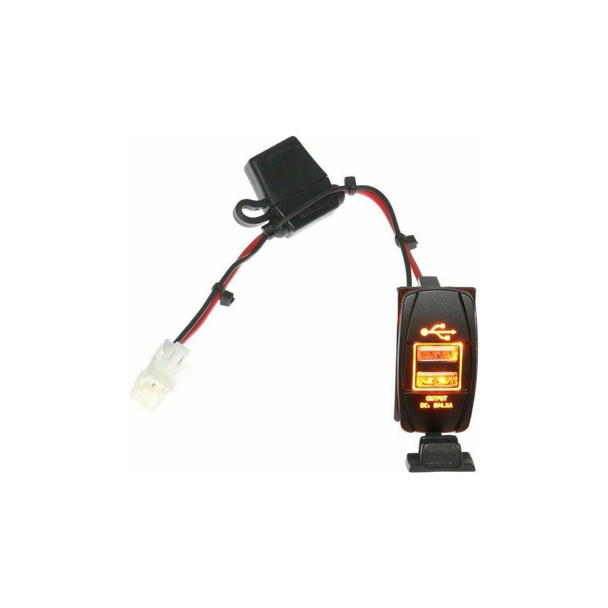 Can Am Maverick R / X3 Plug & Play Dual USB Power Port Rocker Switch