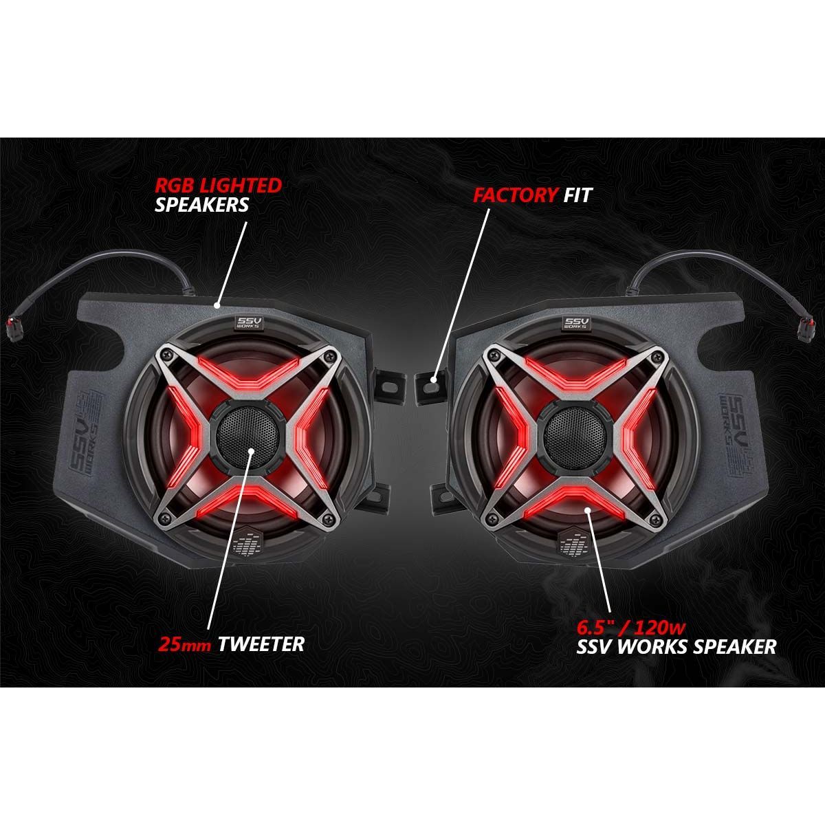 Polaris RZR Ride Command Lighted 5-Speaker System