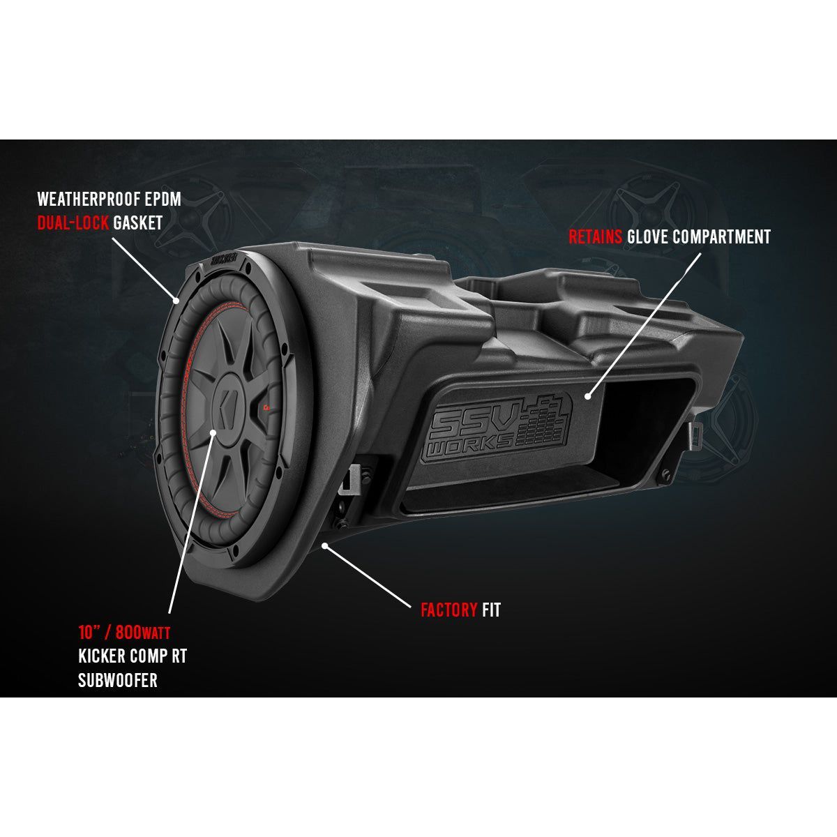 Polaris RZR Ride Command Phase X 5-Speaker Audio System