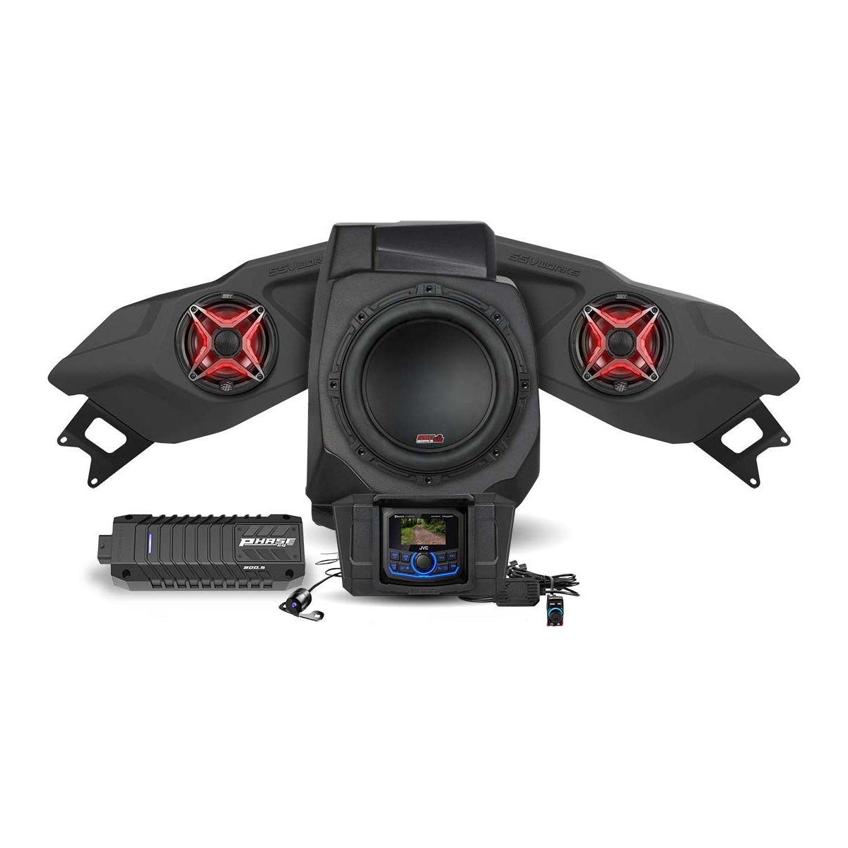 Polaris RZR Pro / Turbo R Lighted 3-Speaker System with Head Unit