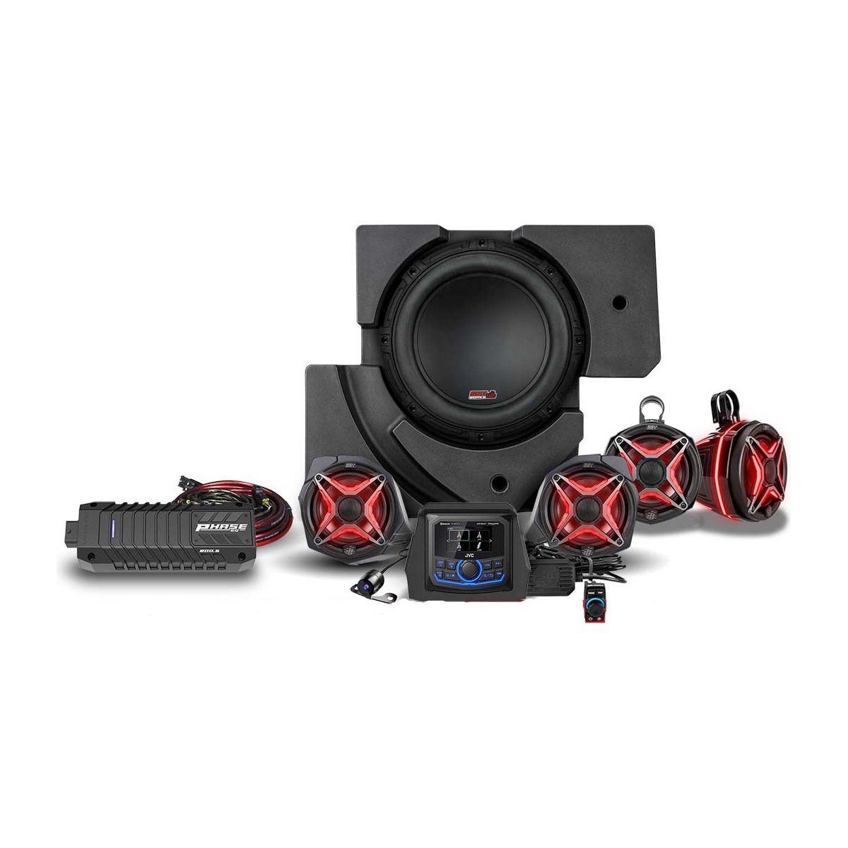 Can Am X3 Lighted 5-Speaker System with Head Unit