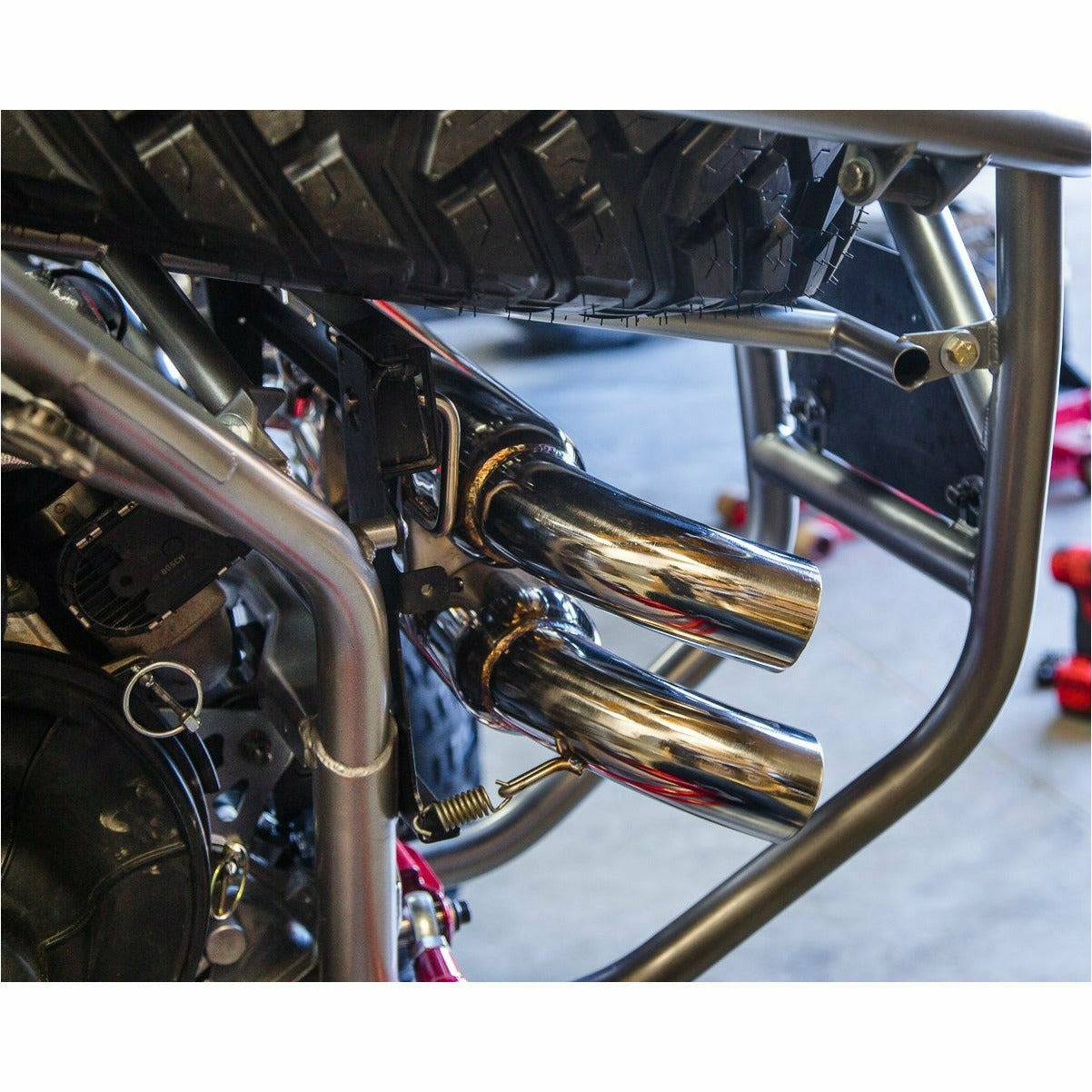 Polaris RZR Turbo Dual Tip Exhaust System