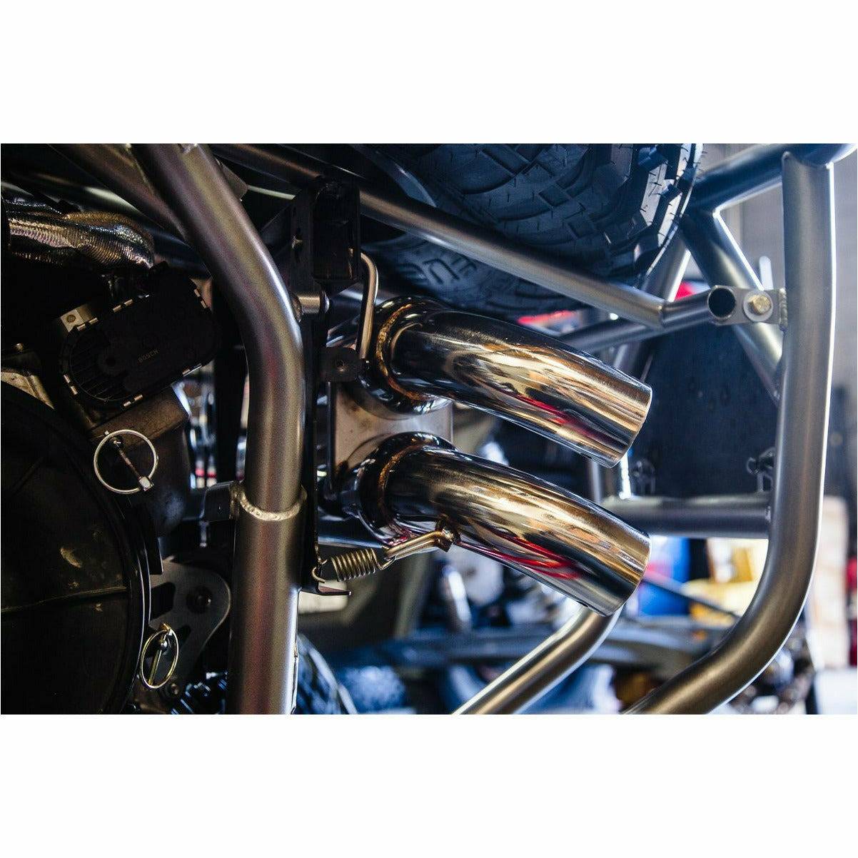 Polaris RZR Turbo Dual Tip Exhaust System
