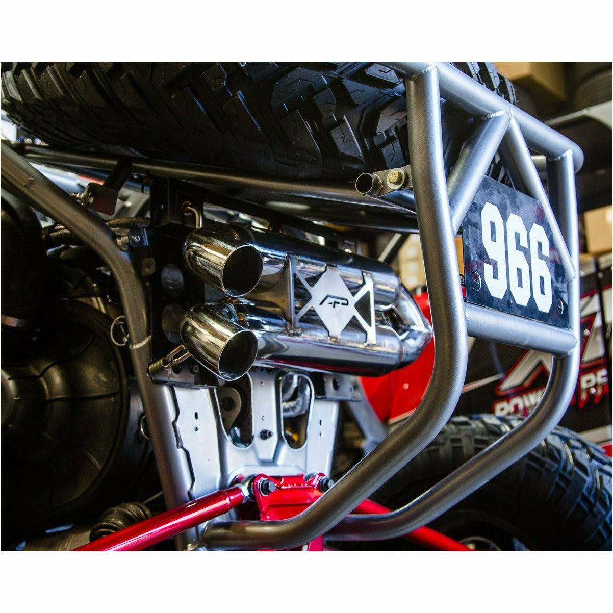 Polaris RZR Turbo Dual Tip Exhaust System