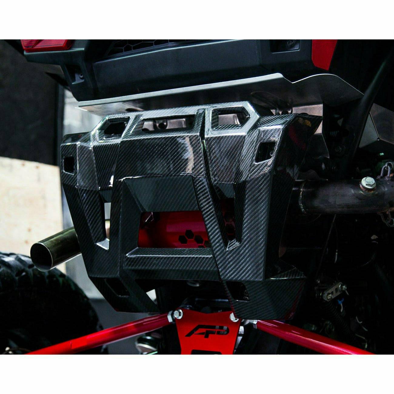 Polaris RZR Carbon Fiber Exhaust Shield