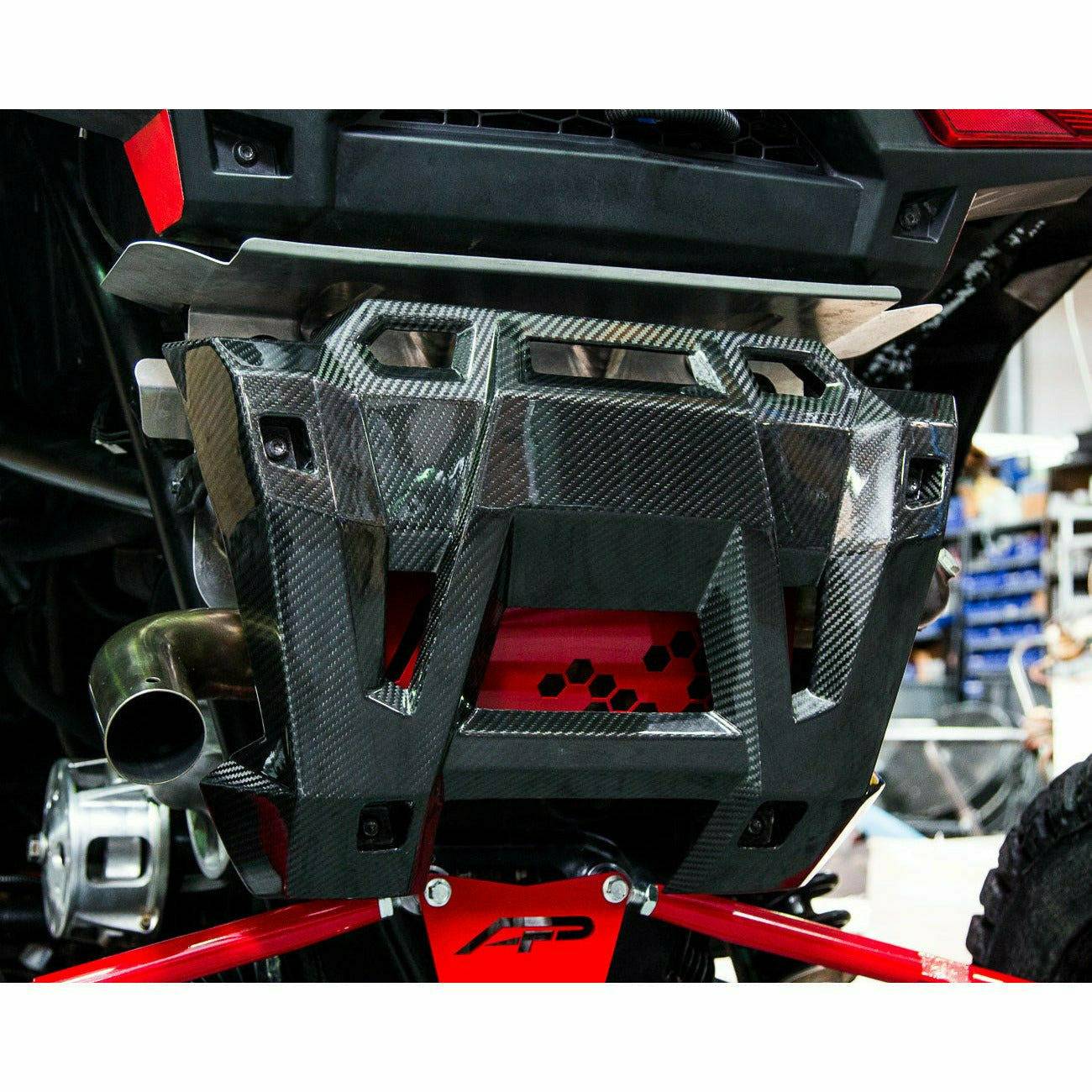 Polaris RZR Carbon Fiber Exhaust Shield