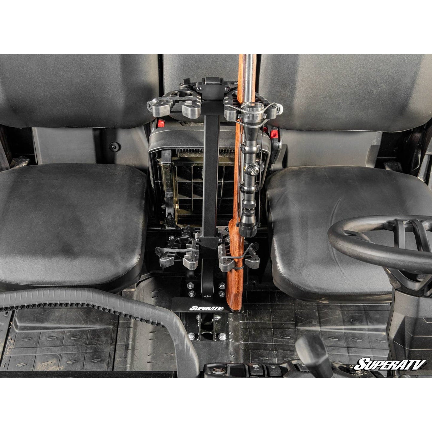Can Am Defender Floor Mounted Gun Holder