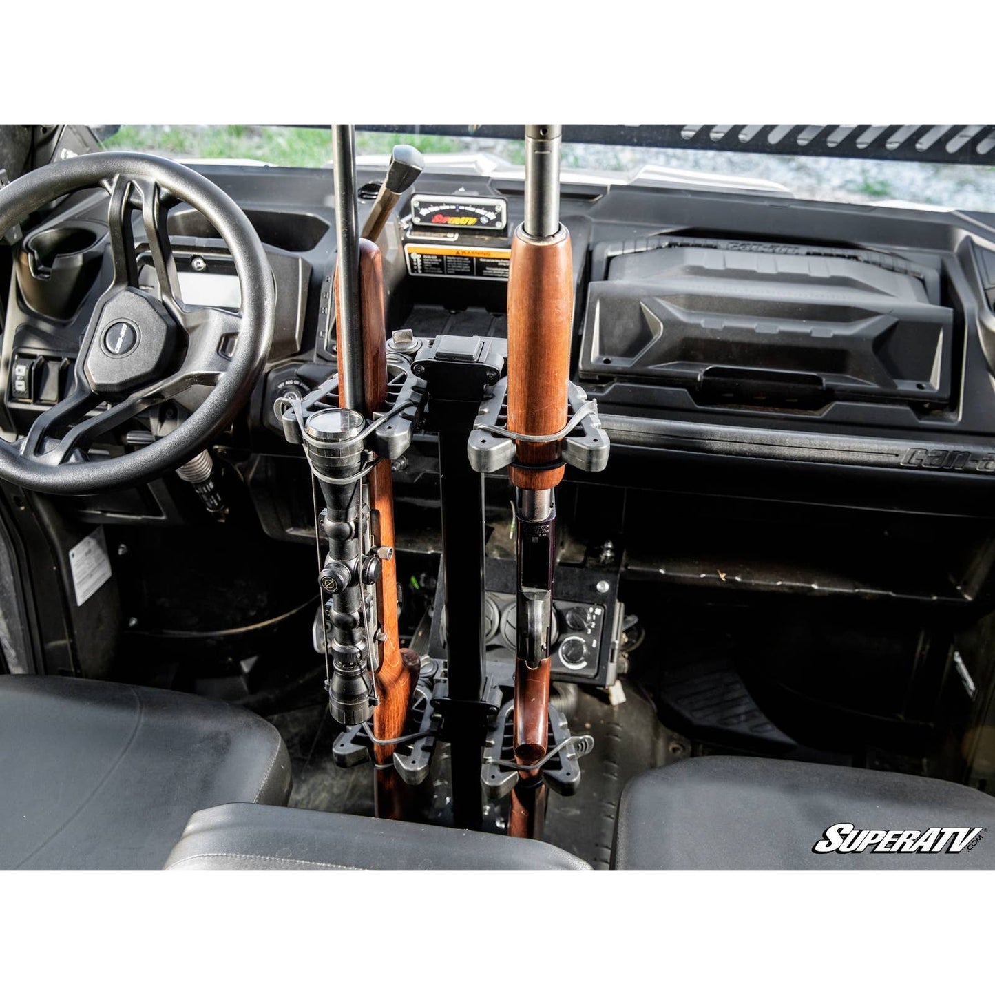 Can Am Defender Floor Mounted Gun Holder