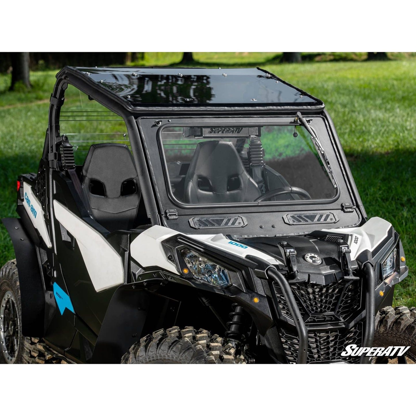 Can Am Commander Flip Down Glass Windshield