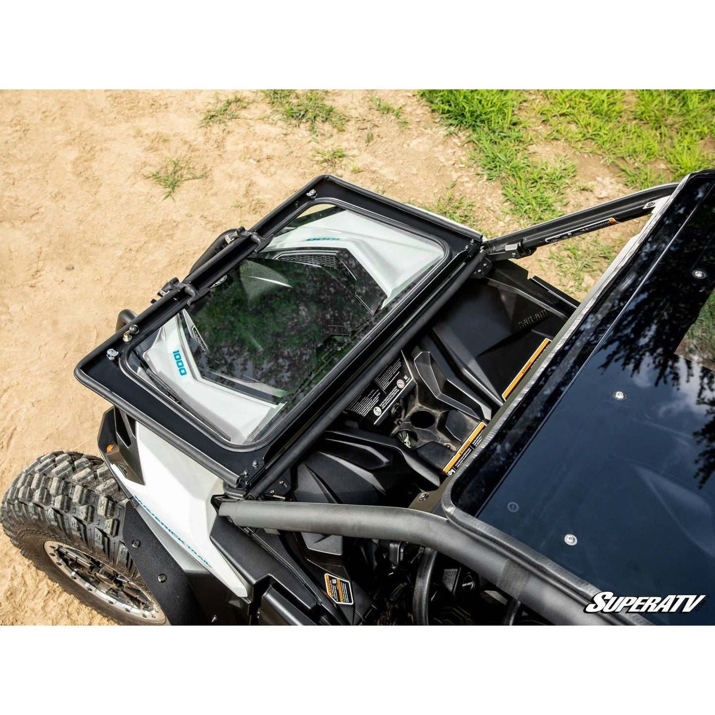 Can Am Commander Flip Down Glass Windshield