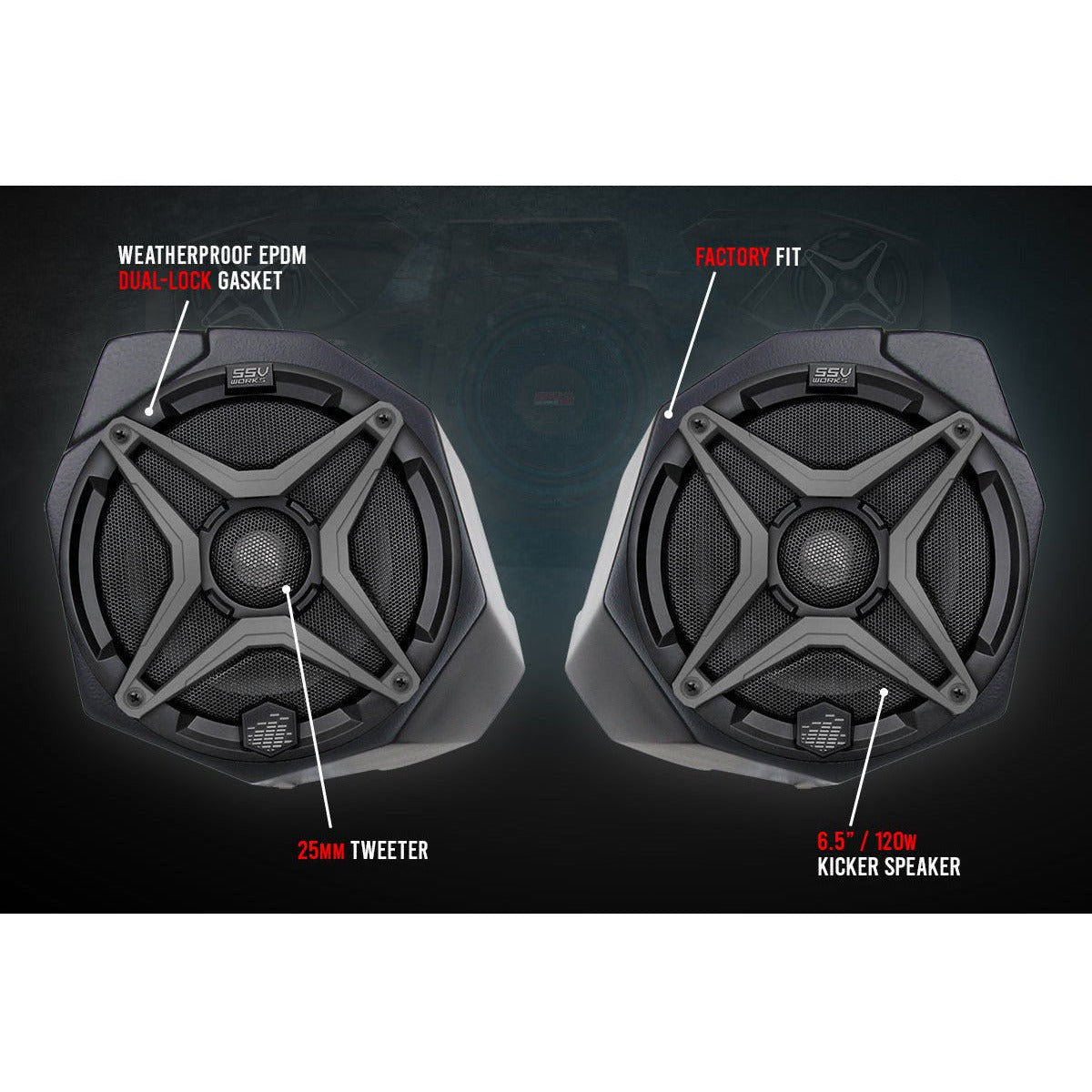 Can Am X3 3-Speaker Audio System