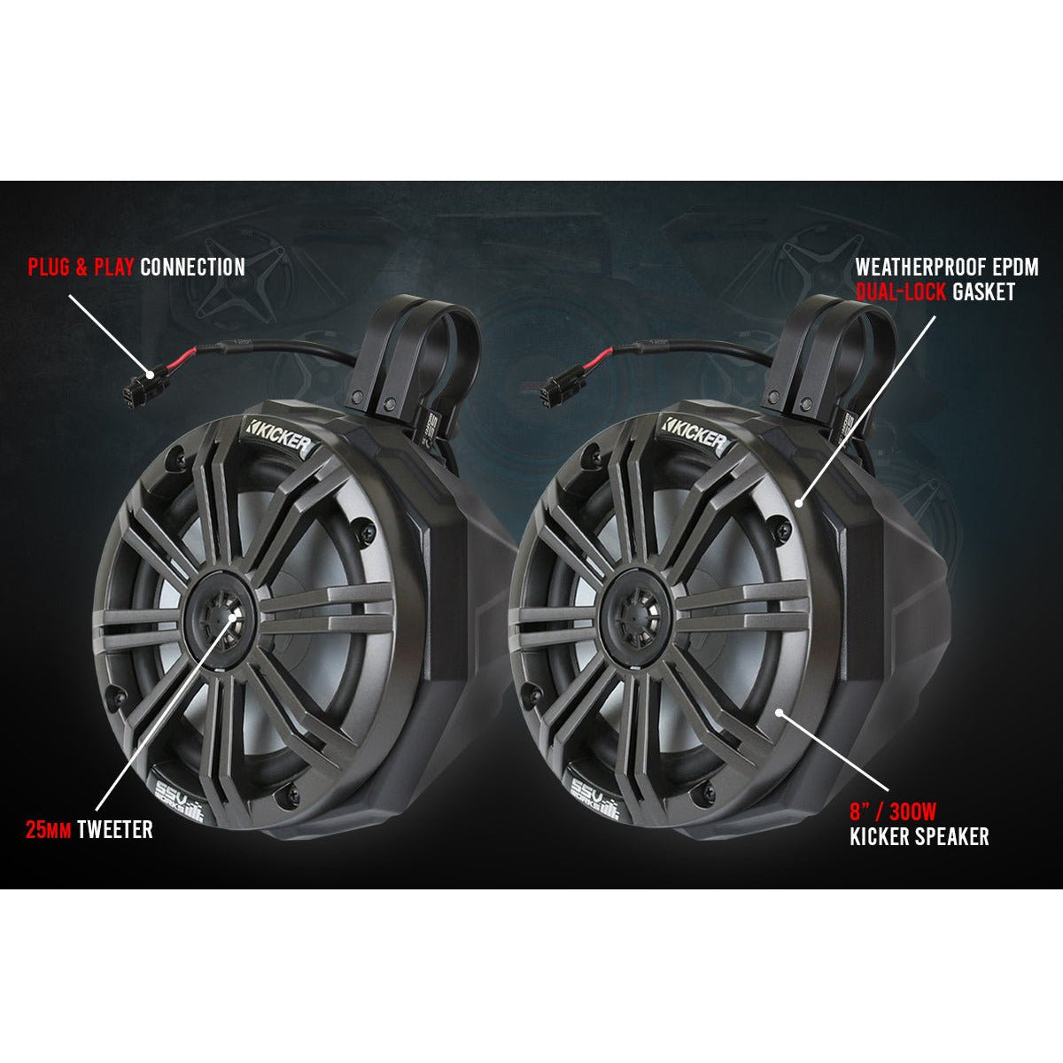 Can Am X3 8-Speaker Audio System