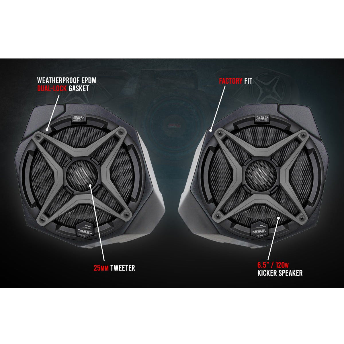 Can Am X3 8-Speaker Audio System