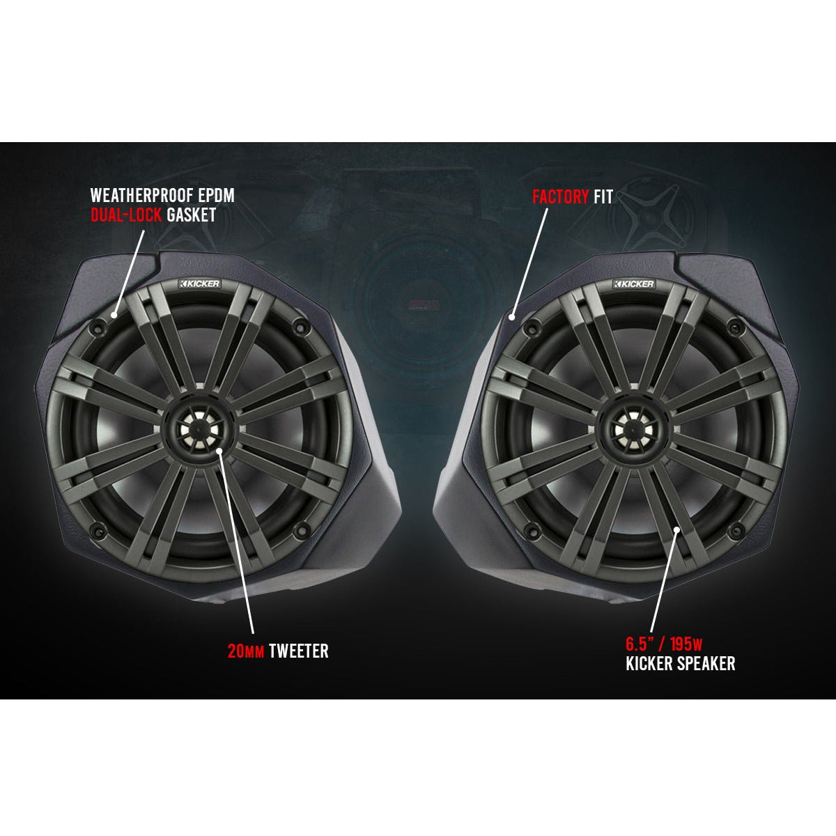 Can Am X3 8-Speaker Audio System