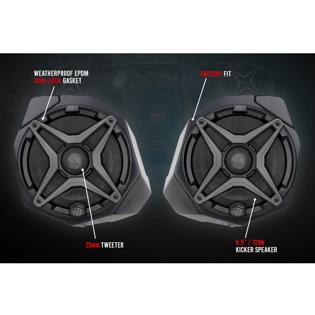 Can Am X3 Front Speaker Pods