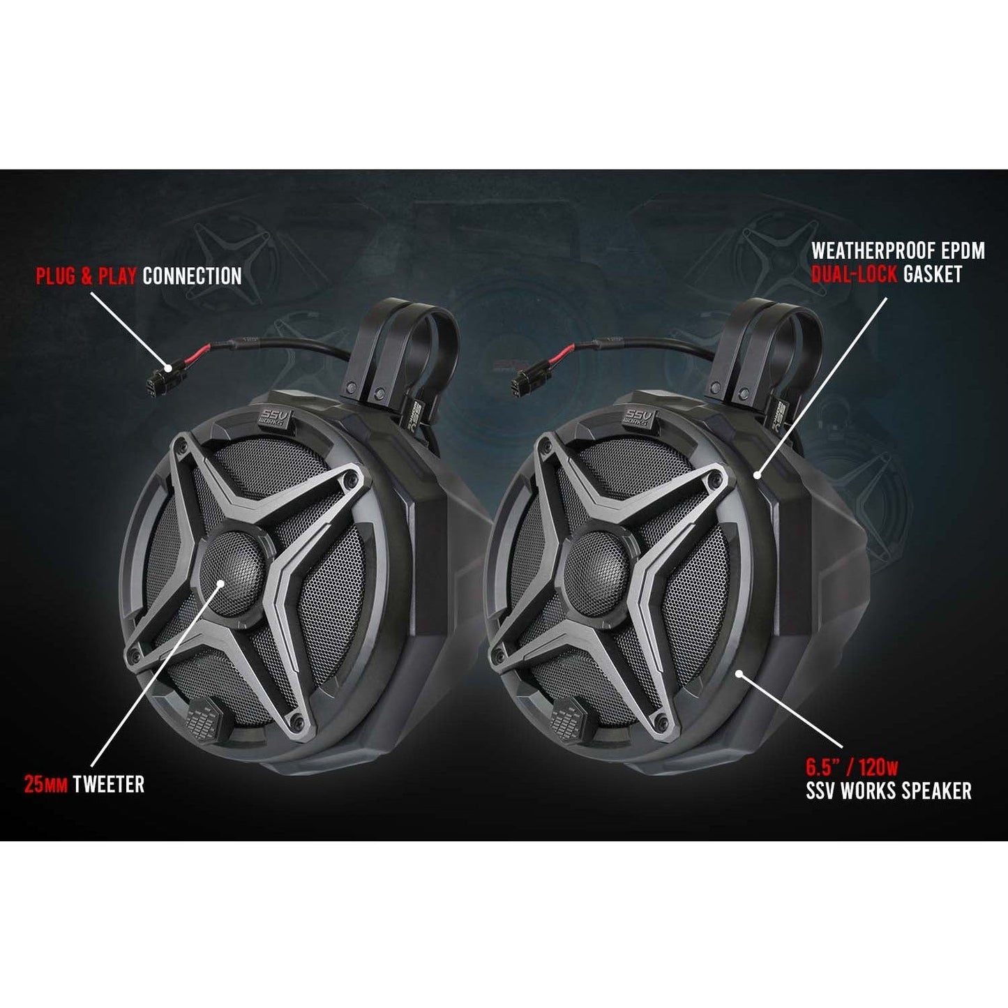 Polaris Ranger XP 1000 5-Speaker Audio System