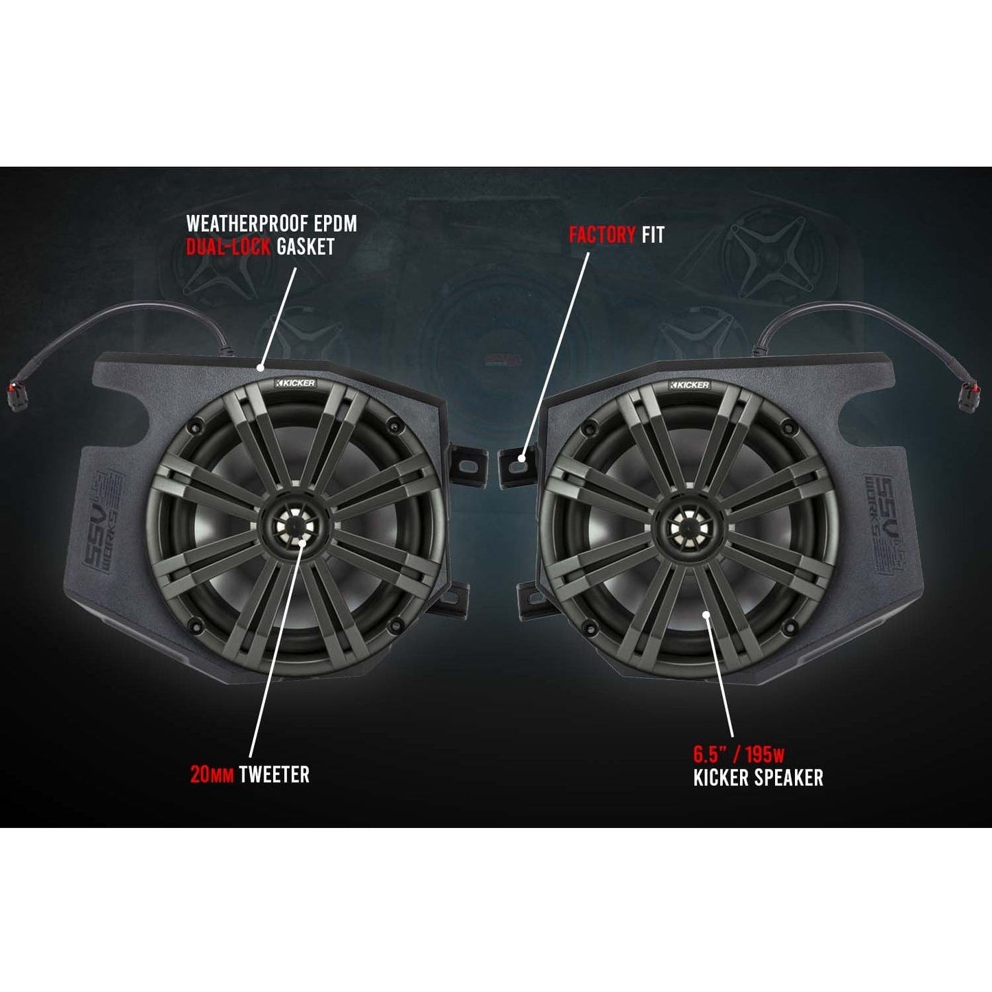 Polaris RZR Ride Command 5-Speaker Audio System