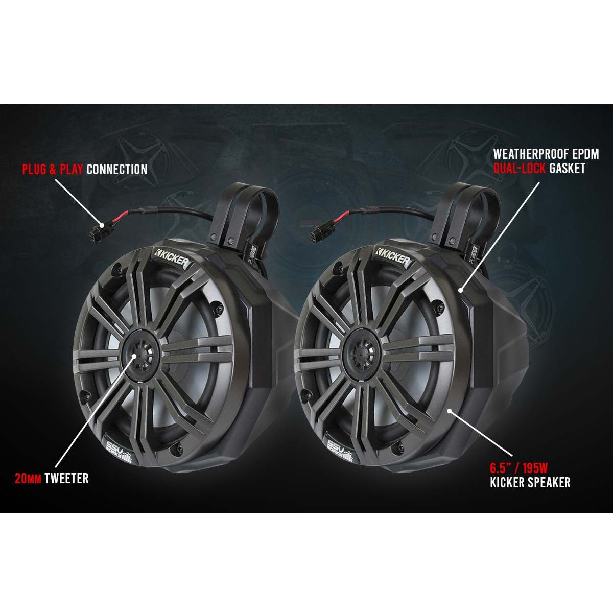 Polaris RZR Ride Command 5-Speaker Audio System