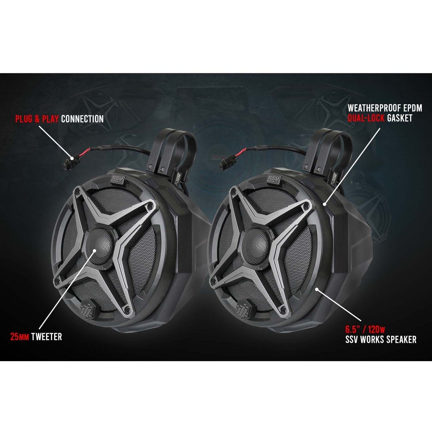 Polaris RZR Ride Command 5-Speaker Audio System