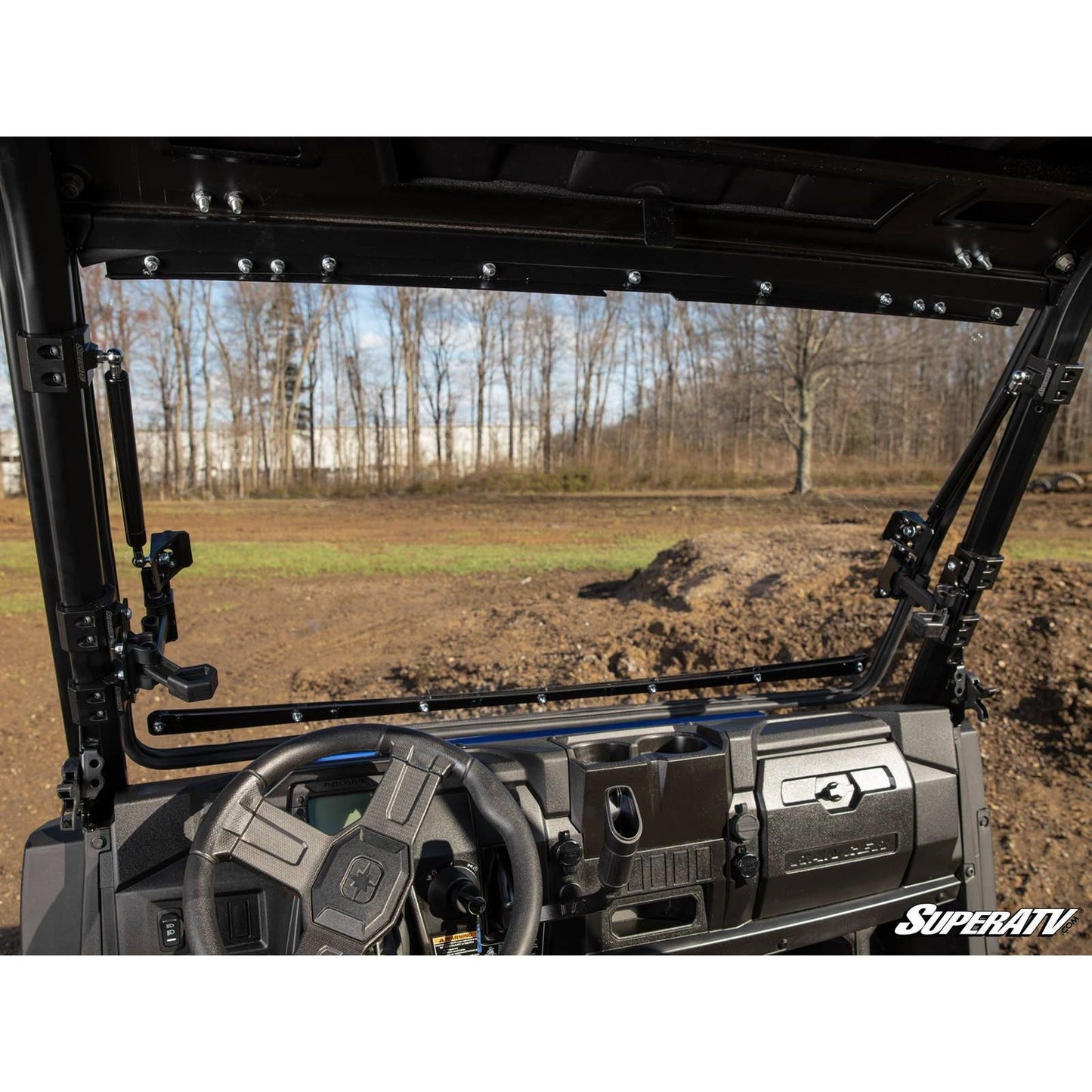 Polaris Ranger SP 570 Scratch Resistant Flip Windshield