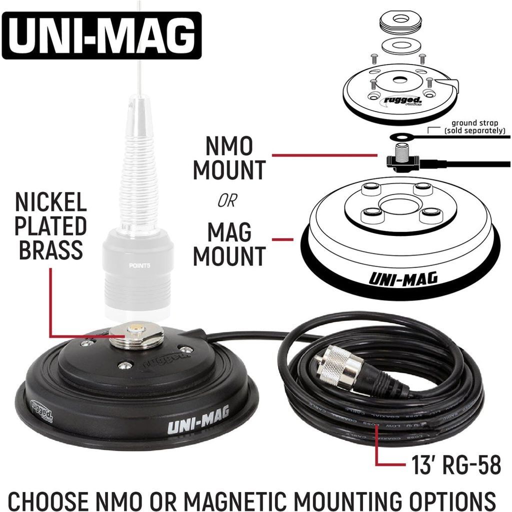 GMR45 High Power Band Mobile Radio with Antenna