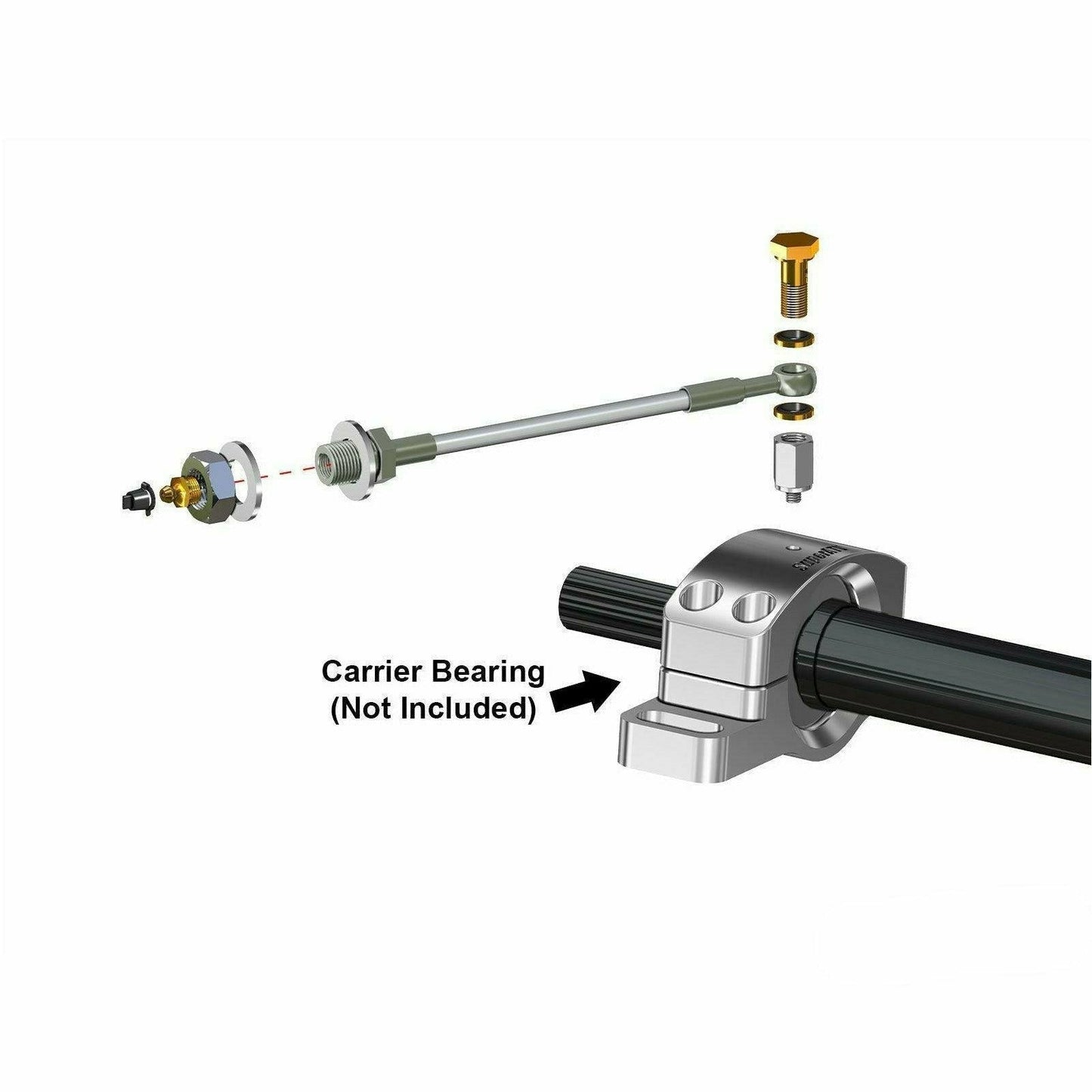 Remote Grease Line for SuperATV Carrier Bearings