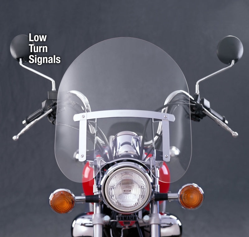 National Cycle NC125A Dakota 3.0 Windshield for Harley FXR, Suzuki LS650, Yamaha XV535 - Clear