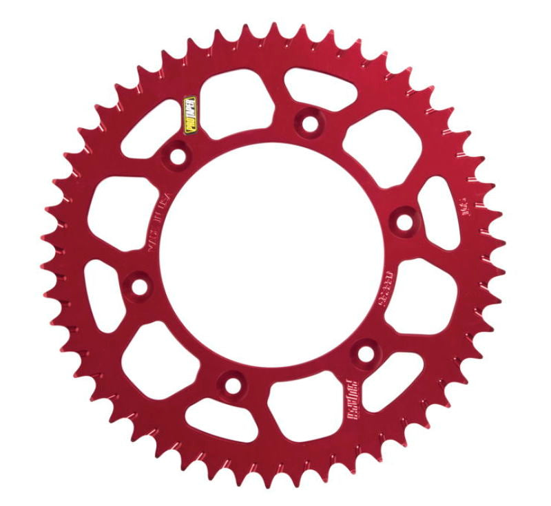 ProTaper Honda Rear Red Sprocket 56 Teeth - CNC Machined with Angled Mud Groove for Powersports