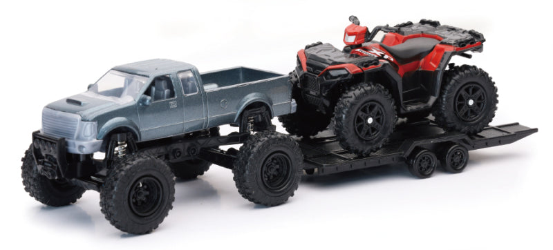 New Ray Toys Offroad Pickup with Polaris Sportsman XP1000 – Detailed Powersports Model for Collectors and Enthusiasts