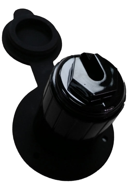 Battery Tender AC Power Port Receptacle Part #024-0004-BK – Durable Weatherproof Power Connection for Powersports