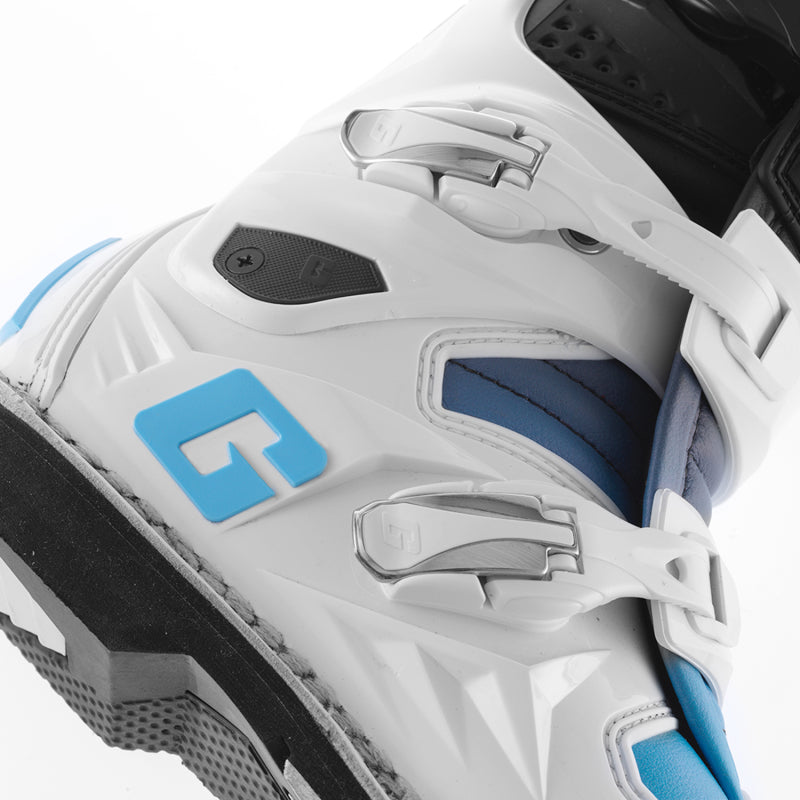 Gaerne SG12 Limited Edition Motocross Boot Size 12 - Black, White & Carolina Blue