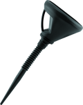 BikeMaster Flexible-Spout Funnel - Black with Built-In Debris Screen