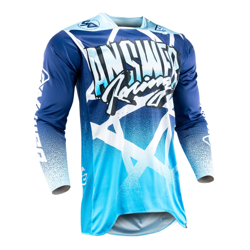 Answer 50th Anniversary LE Elite Chaos Artifacts Jersey for Powersports - 2XL Dark Blue/Blue/White
