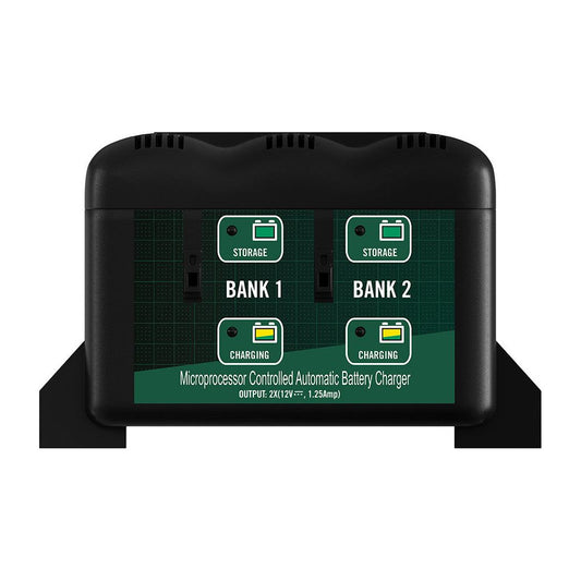 2 Bank 1.25 AMP 12V Battery Charger