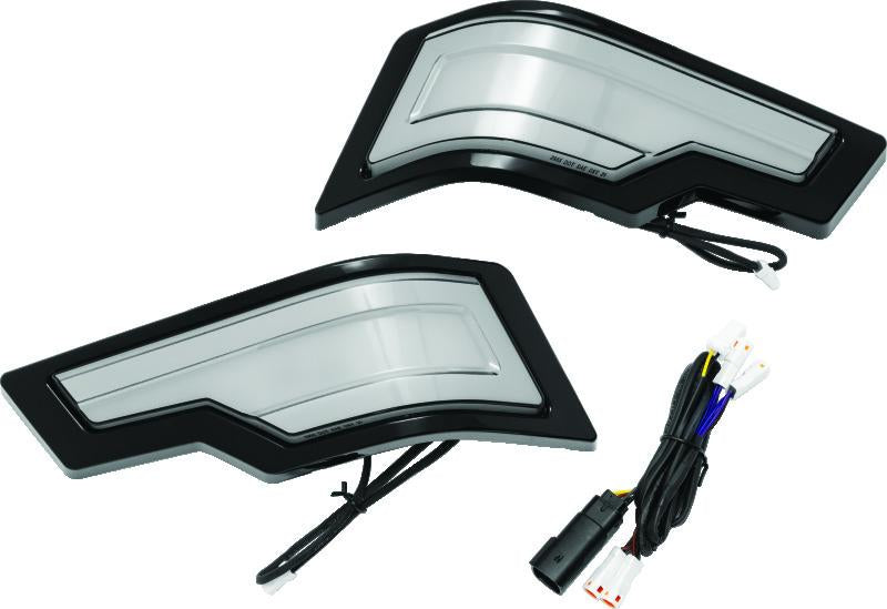 Kuryakyn Tracer Tour Pak Rear Lights with Black Smoke Lens – Part Number 2955
