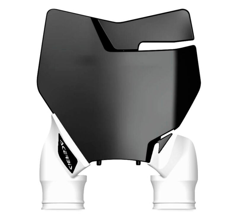Acerbis 16-18 KTM SX125/150/SX-F/XC-F and 17-18 SX250/XC Raptor Front Number Plate - Black/White