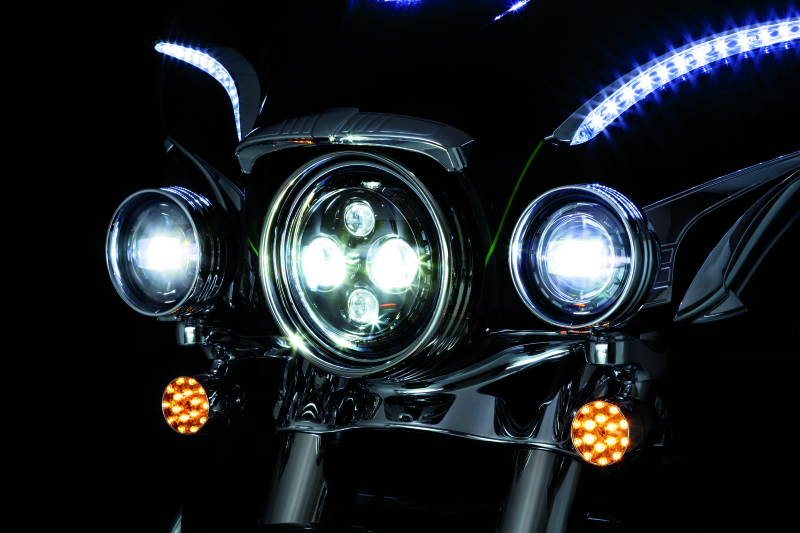 Kuryakyn Orbit 4-1/2 inch Passing Lamps - Black for Powersports Vehicles