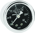 Biker's Choice Black Face Liquid Filled Oil Pressure Gauge 0-60 PSI with Chrome Body