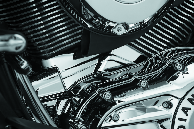 Kuryakyn Cylinder Base Cover for Indian Models Chrome Part #5737
