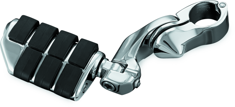 Kuryakyn Tour-Tech Cruise 4-inch Mount Arm with Dually ISO Pegs and 1-1/4-inch Clamps in Chrome