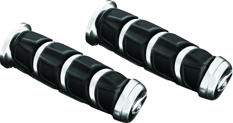 Kuryakyn Kinetic Grips Universal 1 inch Chrome for Honda VTX and Shadow Models