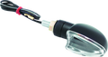 BikeMaster Mini Stalk V-Shape Marker Light - Black and Carbon Fiber Finish