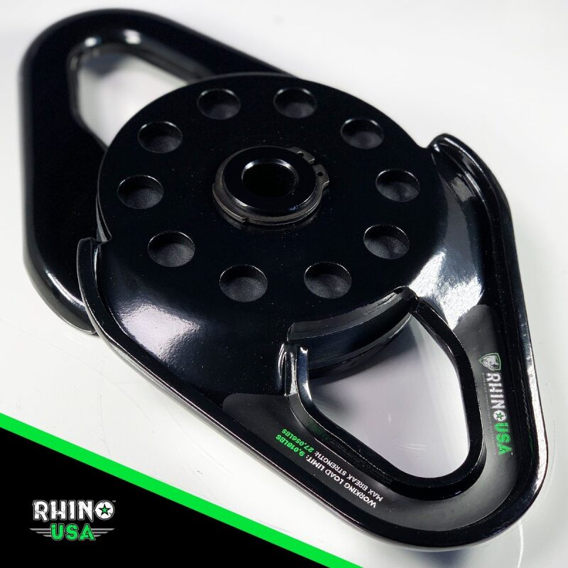 Rhino USA Snatch Block RNO-SNTCH-BLCK for Heavy-Duty Lifting and Pulling