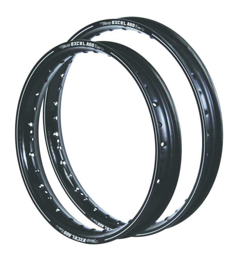 Excel A60 Rims 19x2.15 Black – High-Performance Powersports Wheel for Honda CR Series